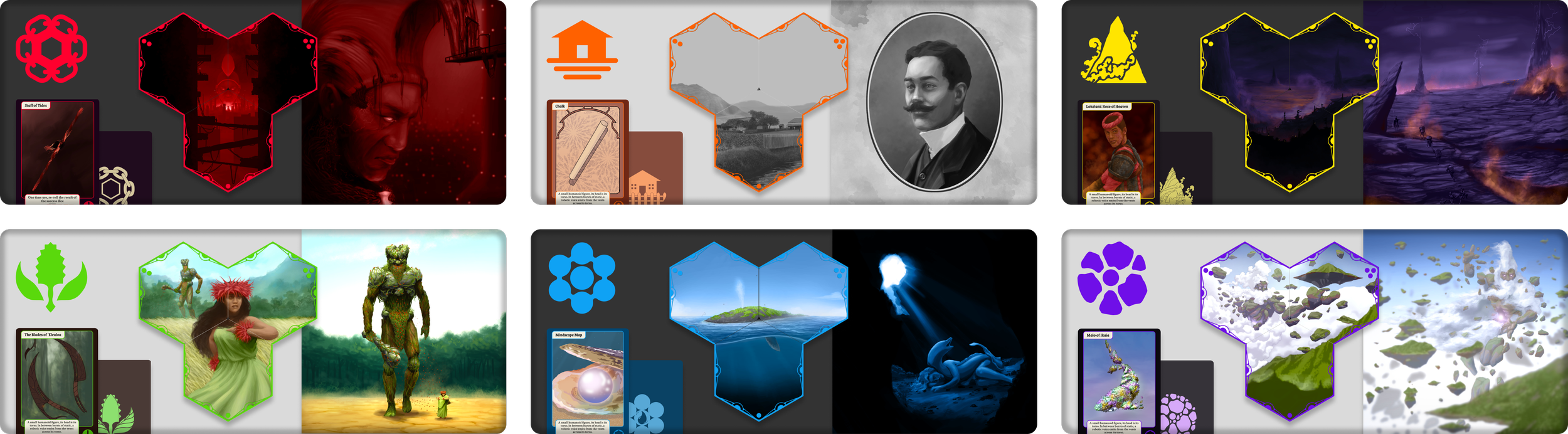 Moku-specific UI design across all six realms